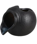 Open Top Design Indoor Outdoor Water Feature Pot For Hydroponic Plants And Fish Tanks, black ceramic pot with spout