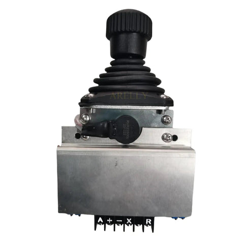 New Aftermarket Single Axis Joystick Proportional Controller For Genie Boom Lifts Replaces 24495gt top view with joystick and control ports.