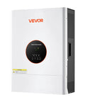 Heavy Lifting 6400W 48V Hybrid Solar Inverter With Built In 120A MPPT Charge Controller front view with display screen.