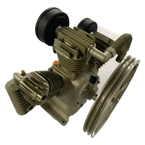 Heavy Duty 2.2KW Two Cylinder Piston Air Compressor Head With High Power And Reliable Performance For Industrial Use Or Serious Home Improvement Projects Featuring Rapid Airflow