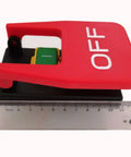 Heavy Hitter Industrial Electromagnetic Push Button Switch With Safety Emergency Cover For Table Saws And Planers Pro Shop Grade 120V 16A paddle switch with red cover