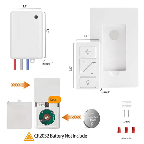 Smooth Wireless Dimmer Light Switch And Smart Receiver That Hooks Up Easy With Alexa For Quick Voice Control and Remote Tweaks.