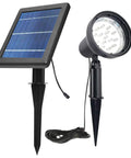 Solar Spotlight Outdoor Light Waterproof LED Flood Light Solar Powered With Separate Solar Panel And 16 Foot Extension