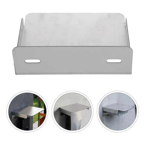 Beefy Premium Grade Stainless Steel EV Charger Protective Housing With Waterproof Outdoor Box Cover for universal fit, shown from the top view.