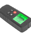 FTVOGUE Stud Finder with LCD Display, 5 in 1 Wall Scanner for Wood Metal, showing black handheld device with green screen.