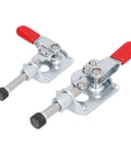 Push Pull Toggle Clamp 40kg Load Heavy Duty Clamp With Plastic Coated Handle For Welding Electronics Installation And Storage Case Durable Galvanized Iron Construction