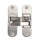 Hidden Cross Hinge For Wooden Doors Invisible Door Hardware 3D Adjustable 180 Degree Flat Folding Concealed Left Large Hinge close-up
