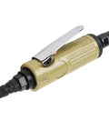 Heavy Duty Pneumatic Die Grinder Delivers Ridiculous 25000 Rpm Speed For Smooth Metalworking Deburring Tasks And Auto Detailing Projects Any Day Now, close-up view of the air die grinder.