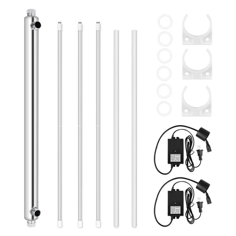 Heavy Duty Pro Grade Whole House Water Purification System With 12 GPM Flow 110V 55W 304 Stainless Steel Build Three Quarter Inch Inlet