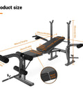 4 In 1 Weight Bench Set With Preacher Curl Pad And Leg Developer For Home Gym Full Body Training Adjustable Standard Bench dimensions