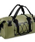 Heavy Duty 70L Roll Top Waterproof Duffel Bag For Kayaking, Rafting, Camping, And Motorcycle Rides With Beefed Up Straps And Handles