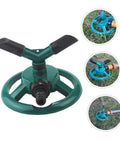Automatic Rotary Lawn Sprinkler With Stable Base For Backyard And Lawn Irrigation 360 Degree Rotating Water Sprinkler System.