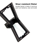 Heavy Duty Aluminum Dovetail Marker Guide Two Pack for precise markings, made of durable aluminum alloy, features scale. 