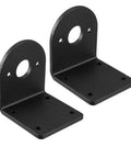 Heavy-duty alloy steel motor mounting brackets, 2-pack, for 540 545 550 555 motors, 3mm thick, 13mm mounting holes, rust-resistant finish.
