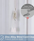 Rugged Zinc Alloy Cord Cleats For Blinds And Roman Shades Non Plastic Baby Safe Rope Holders With Screws Easy Install Winders