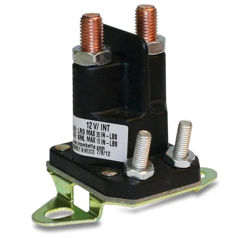 Built Like A Tank 12 Volt DC Contactor With Pure Copper Contact Studs And Heavy Duty Plastic Housing for automotive use.