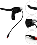Close-up of left brake lever from Pair Of Left And Right Brake Levers For Electric Bikes And Scooters, Power Off Hand Brake Controller Kit