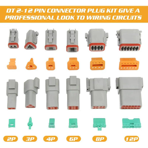 All In One Waterproof Wire Connector Kit 439 Pieces For Automotive Electrical Wiring Sealed Terminals With Crimp Tool And Handy Storage Box components display