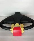 Heavy Duty Tiller Head Operating Handle Actuation Lever With Throttle Controller Card For Electric Stacker Pallet Truck And Golf Cart Tough As Nails, black and yellow design.