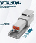 Close-up of 25 Pack Connector Mounting Clips For DTM DTP DT DTHD Series Connectors showing installation feature.