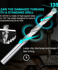 Drill bit from M10 X 1.0mm Car Thread Repair Insert Kit Stainless Steel Helicoil Thread Repair Kit for Vehicles