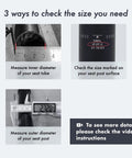 Instructions for measuring seatpost size for Suspension Seatpost With MDU Rubber Memory Damper 45mm Travel Ultralight Aluminum