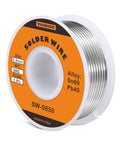 Sixty Forty Tin Lead Rosin Core Solder Wire For Electronics, Smooth Flow And Fast Solder Joints, Flux Content 1.8 Percent, 0.8mm Diameter, 50g Pack