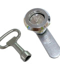 Zinc Alloy Triangle Lock For File Cabinets And Drawers Tongue Cam Lock For Industrial Equipment shown with key