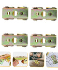 Magnetic V Type Welding Clamp Set 4 Piece Magnetic Fixture for Easy Precise Welds, showcasing durable V shaped clamps.