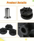 Premium Magnetic Impeller And Heavy Duty Bearing Housing For Cold Drink Machines, stainless insert and nylon parts in 3-Pack.