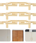 4 Pack Cabinet Door Pull Handles Set Square Metal Grips For Kitchen Cupboard And Wardrobe Sliding Doors Vintage Style Hardware