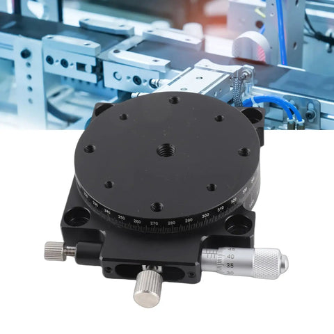 Manual Displacement Platform With Micrometer Fine Tuning And Cross Roller Guides 360 Degree Rotary Linear Stage on lab setup