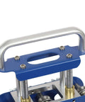 Handle and top section of Blue V-Shaped Edge Bead Roller Hand Sheet Metal Bender 0-90 Degree Flex Pro Grade Standing Seam Roofing Tool