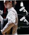 Two Pack Epee Socket Replacement Brackets For Fencing Training Tool shown in use during fencing practice session