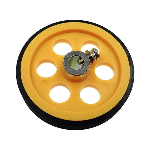 Meter Counting Wheel Perimeter 200mm Hole 6mm/8mm Synchronous Round Measuring Length Counting Ranging Encoder Meter Wheel(8mm) close-up view.