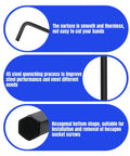 Close-up details of 8 Piece Allen Wrench Set 3/32 Inch And 2.5mm Hex Keys Black Oxide L Shaped Tools For Bike, Furniture, Auto Repair