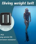 4 Pcs 1.1 Lb Scuba Weight Belt With Metal Block Buckle Coated Dive Weights Nylon Belt For Free Diving And Depth Dives