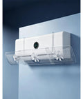 Boost Your Home Cooling Game With This Adjustable Air Conditioner Vent Guide And Milk Color Airflow Diffuser mounted on a wall.