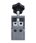 Oblique Pocket Hole Jig With Adjustable 15 Degree Drilling Locator And Self Tightening Clamp, durable aluminum construction
