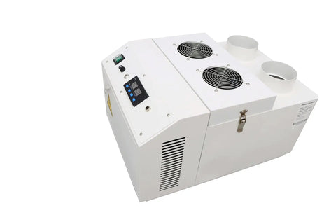 Ultrasonic Industrial Humidifier Cooler Sprayer 12 Kg Per Hour Portable Cool Mist Maker, showing control panel and vents
