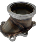 Stainless Steel 2.5 Inch V Band Clamp Flange Turbo Downpipe Adapter For T25 T28 GT25 GT28 Turbos 63mm Connector CNC Machined