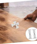 No Sweat Furniture Assembly Hardware 50 Piece Clamp Nut And Connecting Screw Kit For Tables Chairs And Cabinet Projects Hassle Free Setup Solid Wood Joints with fastener on wood surface.