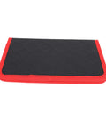 Magnetic Tool Mat With 40 Lbs Holding Power, Flexible Parts Holder For Screwdrivers, Wrenches, Bolts And Small Metal Parts, folded red-edged mat
