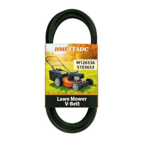 Heavy Duty Deck Drive Belt Replacement Fits LT133 LT150 LT155 LT160 LT166 LT180 For 38 Inch And 42C Decks And Cub Cadet M54 HN KH KW With 54 Inch Deck Half Inch By 114 Inch Belt in package