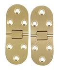 Copper Table Hinge Folding Tray 8x3cm Round Flip Mechanism with slick silent motion, showing gold finish and hinge detail