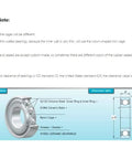 Smooth Hybrid Ceramic Ball Bearings For Motor Spindles And Industrial Gearboxes diagram showing specifications and components.