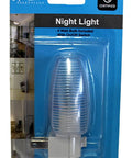 Set Of 2 Night Lights With On Off Switch UL Certified White Base Clear Top Wall Hugger Design Great For Bathroom Bedroom Hallway