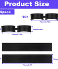 20 Piece Bike Handlebar Spacer Kit With Anti Vibration Rubber Pads And Non Slip Grip Pads, Fits 22.2 25.4 To 31.8mm, size details