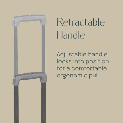 Mobile Folding Utility Cart With Canvas Organizer Bag retractable handle detail showing adjustable ergonomic design in blue grey