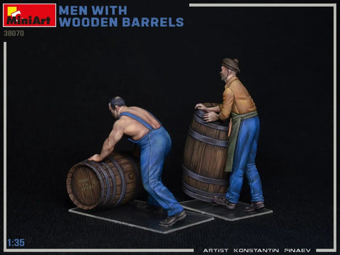1 To 35 Scale Military Figures Kit Men With Wooden Barrels Dope Diorama Set For Collectors 14 Plus Not A Toy Realistic Detailing